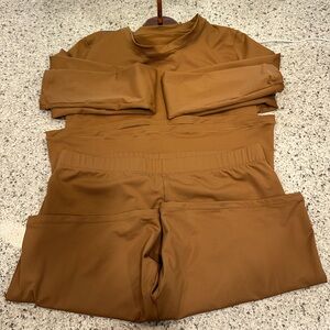 Never been worn Skims swim Carmel long sleeve and short set